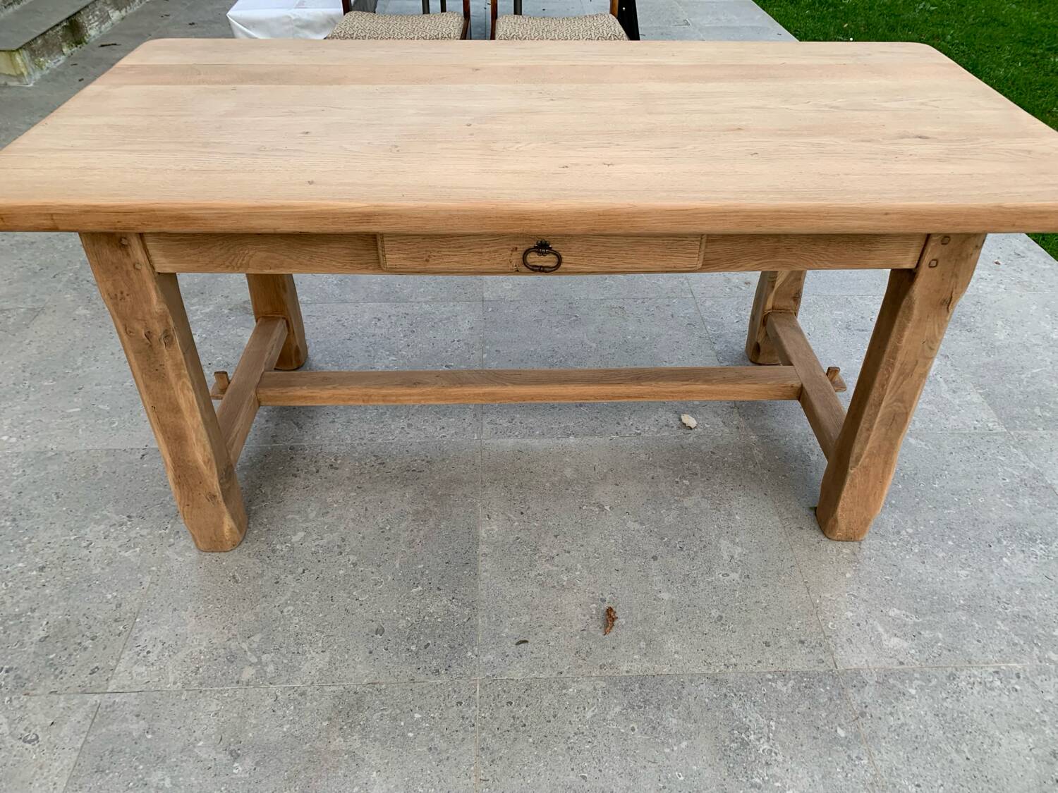 Solid oak farmhouse table