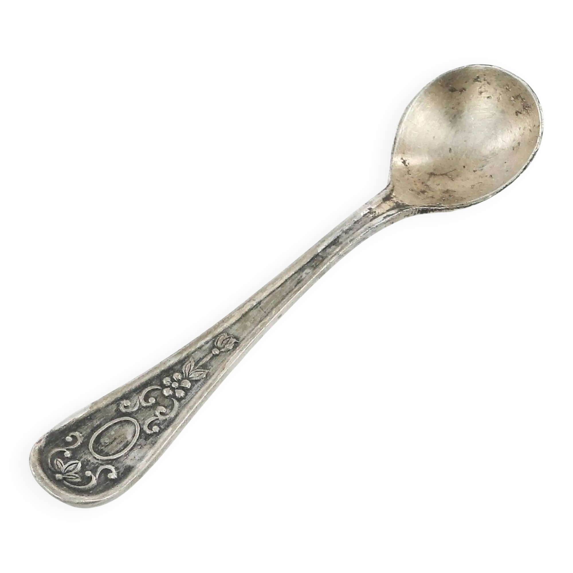 Salt spoon, silver-plated brass, Sweden, 1960s