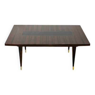 Table à manger art déco française en macassar 1940