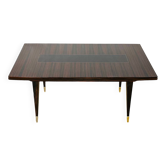 French Art Deco dining table in Macassar from 1940.