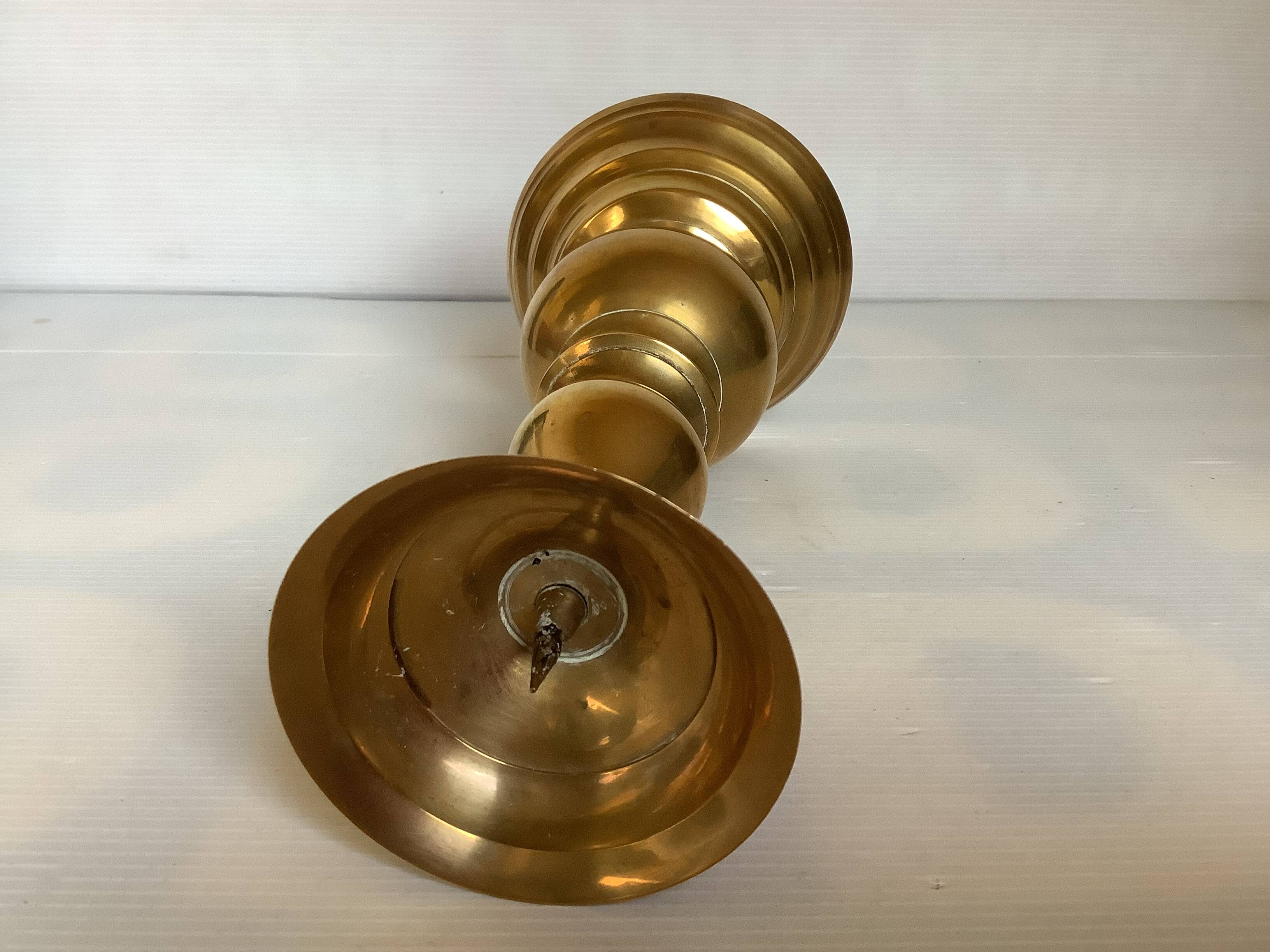 Large brass candlestick