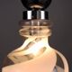 1970s vintage suspension in glass and metal, Italy