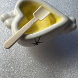 Salière poivrière vintage années 50 - céramique- formes cœurs