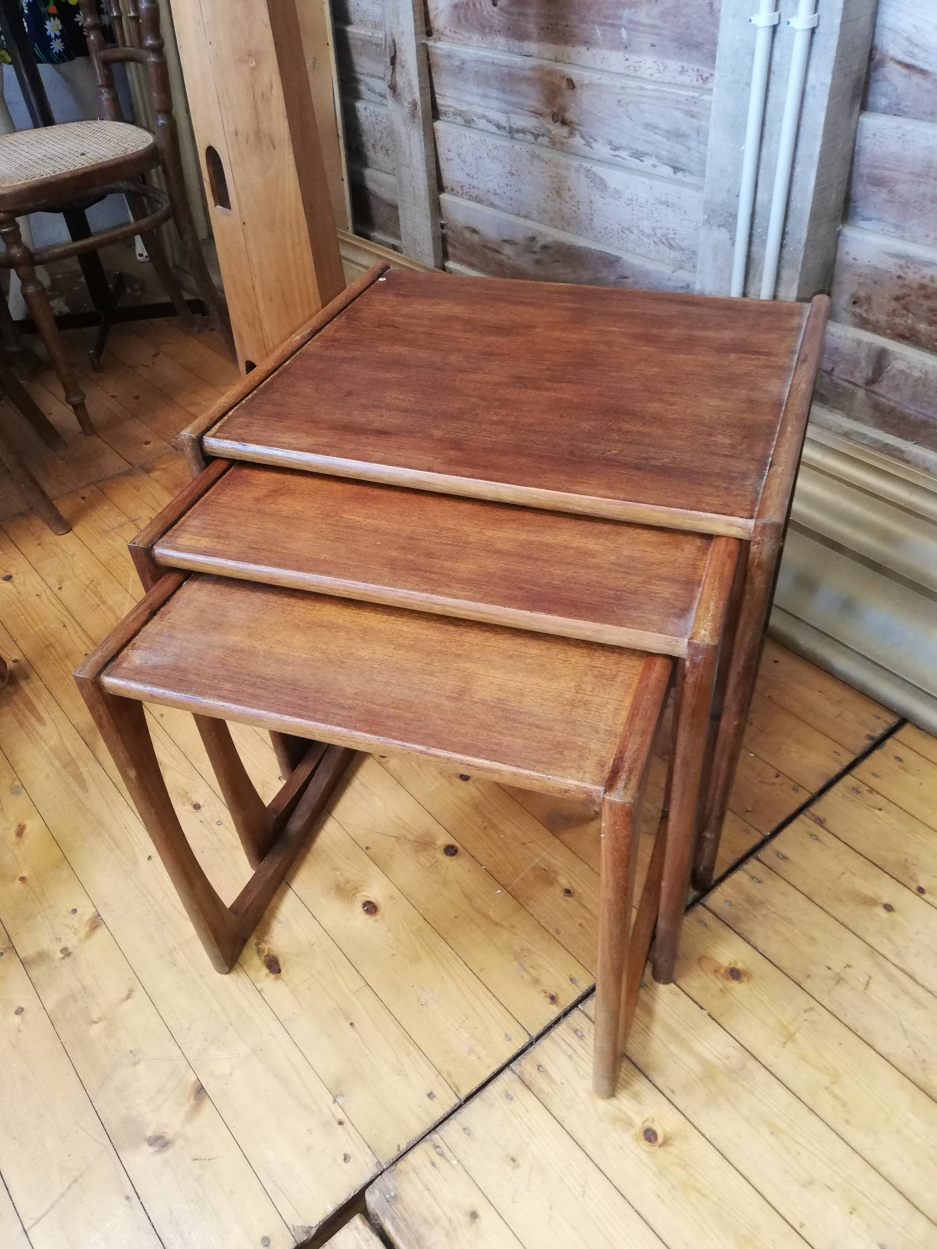 3 tables in teak by G-Plan, 70s