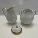 Porcelain sweetener and milk jug