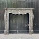Fireplace Napoleon III in grey marble Saint-anne