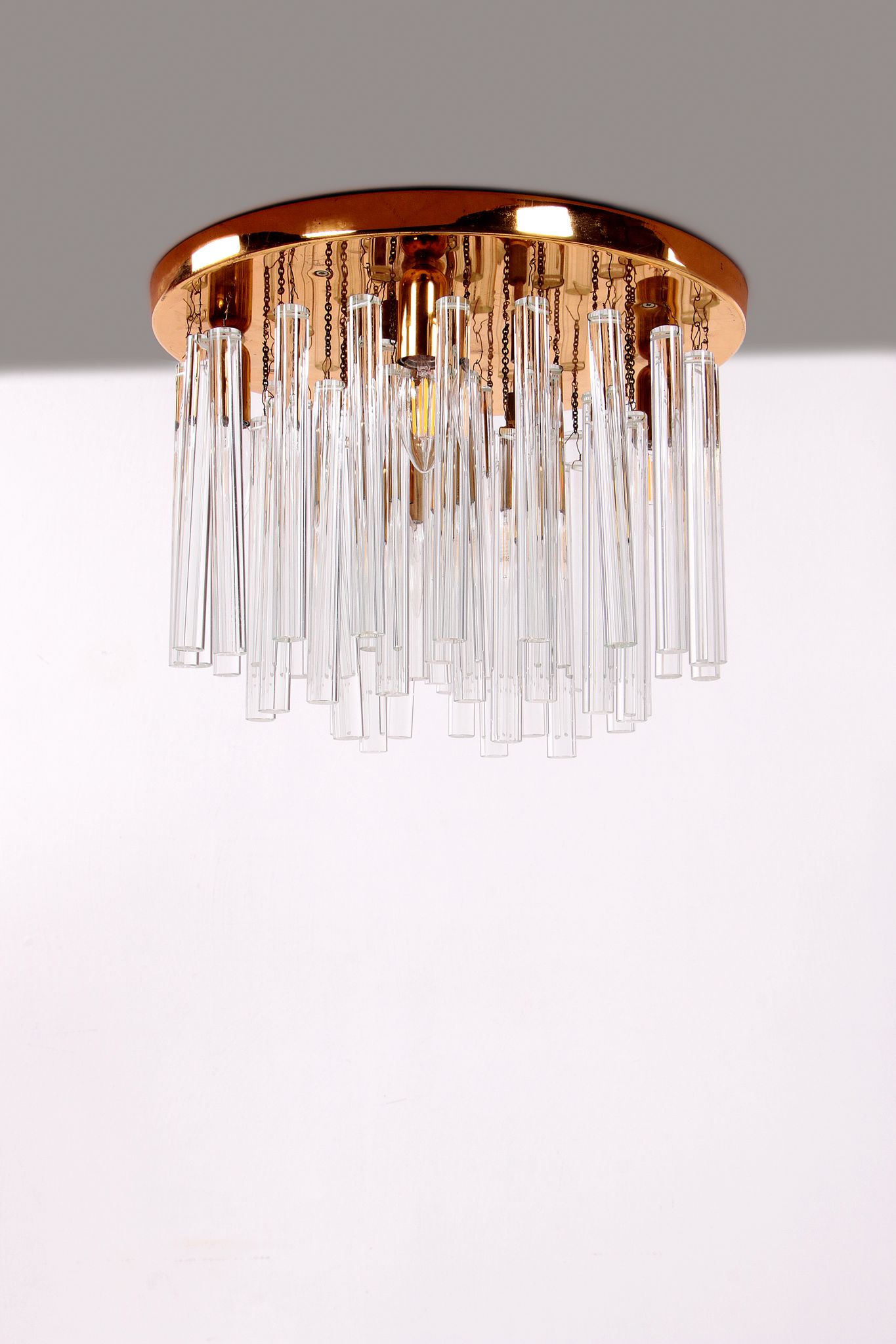 Crystal chandelier or ceiling lamp 1960, Germany
