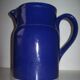 Old blue ceramic Digoin pitcher