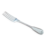 Alfenide, Christofle - Chinon model table fork in silver-plated metal