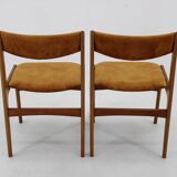 1960s Pair of Danish Teak Dining Chairs , Restored