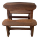 Brutalist wooden bench from the 60s