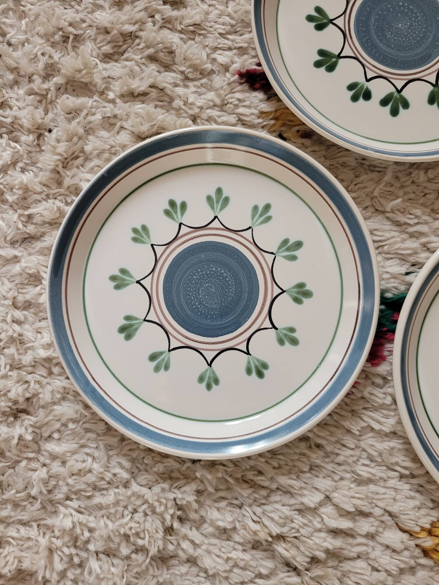 Lot no. 1 of 6 dessert plates MBFA Pornic