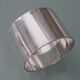 Old Round of plain silver metal towel