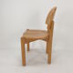Set of 4 oak wood dining chairs, 1980s