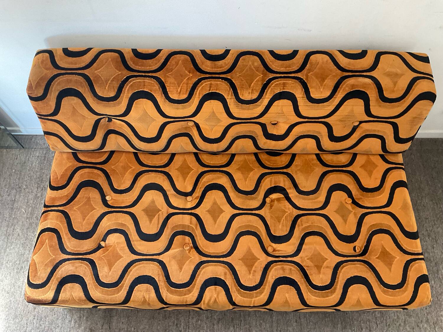 Space Age sofa convertible armchair 70s