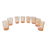 8 Verres rosaline