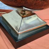 large luxury lamp 1970 ceramic and parchment lampshade 75x40