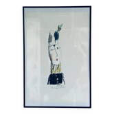 Lithographie originale « Clown Blanc » d'Herbert Leupin, 1964