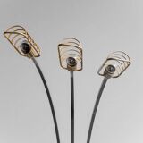 70s vintage modern antique 3-light floor lamp