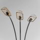 70s vintage modern antique 3-light floor lamp