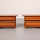 Tables de chevet en noyer italien des années 1970 – élégance italienne intemporelle