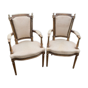 Paire de fauteuil cabriolet