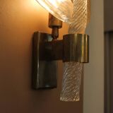 Pair of Murano glass wall lights, Toso