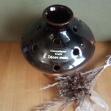Pique flowers vase soliflore ceramic art decoration vintage hand decoration