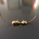 Paire de 2 souris en laiton