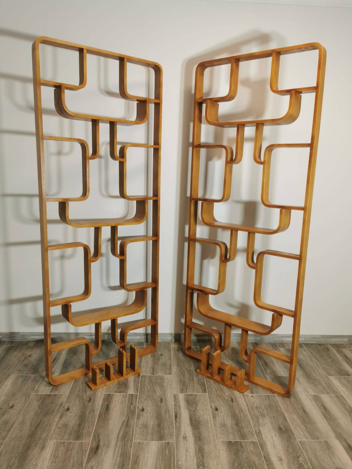 Room Dividers by Ludvik Volak for Drevopodnik Holesov, 1950s, Set of 2
