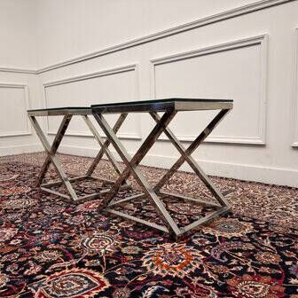 2x Eichholtz side table Criss Cross