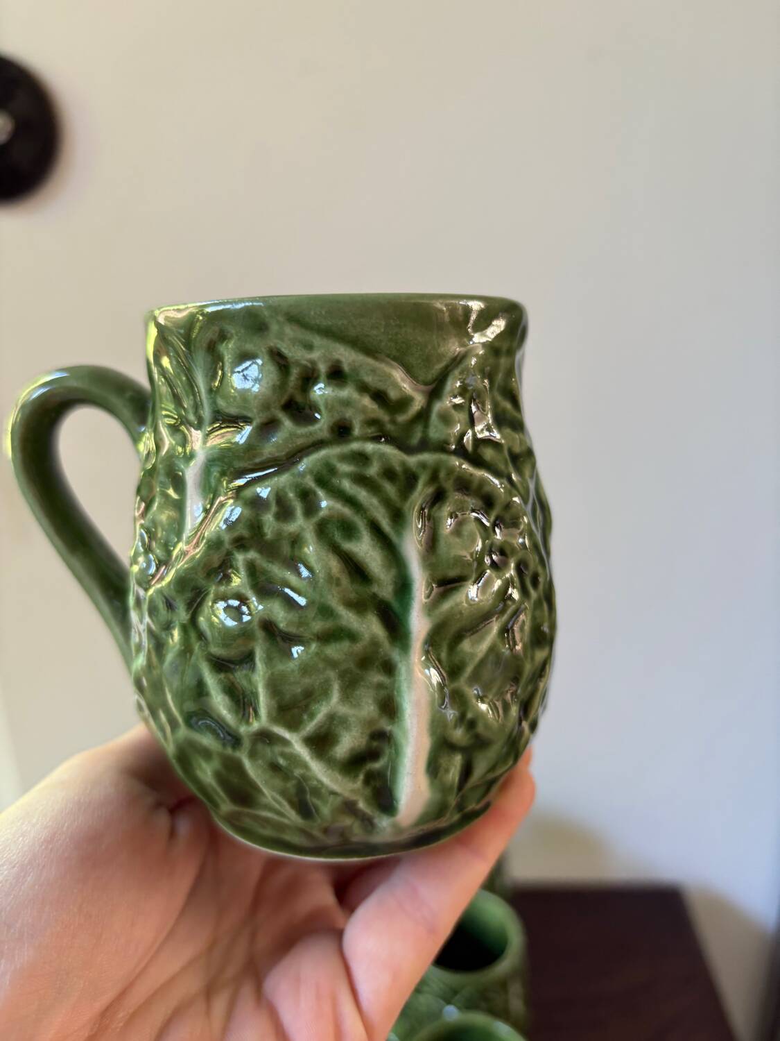 Vintage 50s-60s cabbage-shaped slushie coffee cups