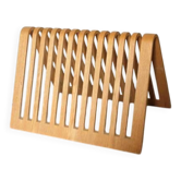 Vintage Habitat magazine rack from the 80s, Scandinavian design.