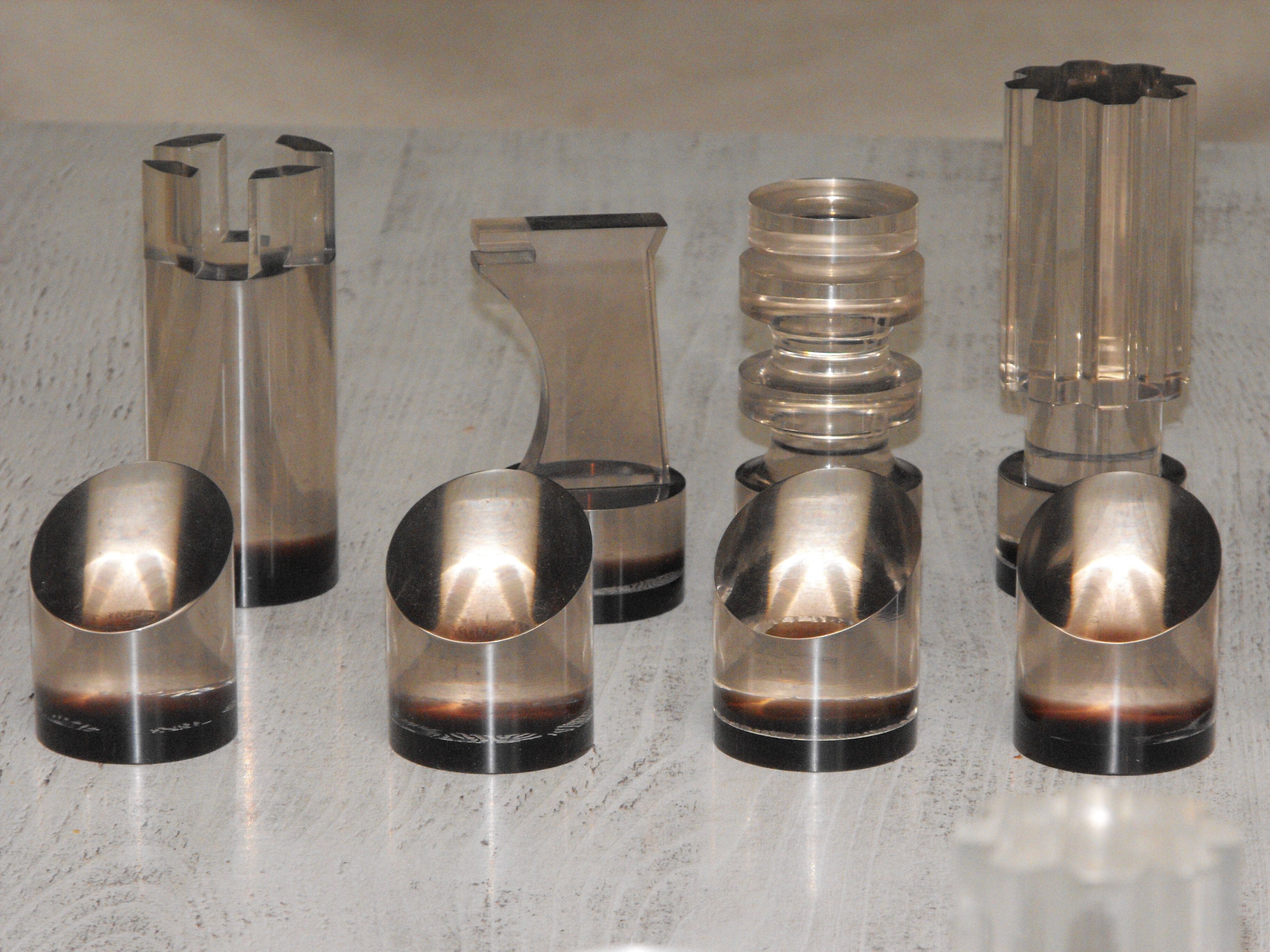 Michel Dumas chess game in altuglas 70s