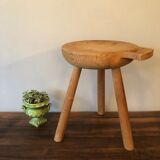 Wooden tripod stool