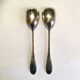 Pair of Art Deco style silver plated salad servers