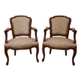 Fauteuil style Louis 15 en cabriolet