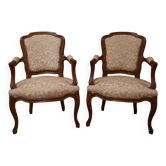 Fauteuil style Louis 15 en cabriolet