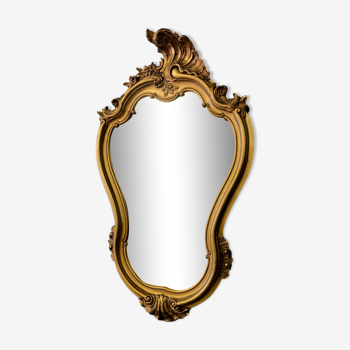 Golden mirror Louis XV style, 60x40 cm