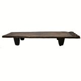 Vintage wabi sabi Senufo or Naga bench low table