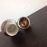 Silver metal salt shaker / 60s-70s