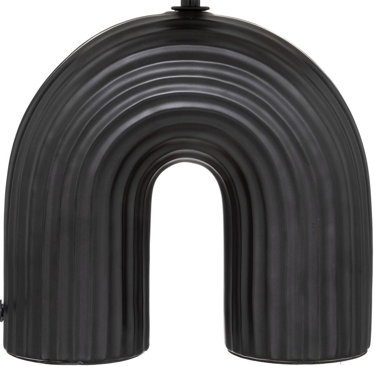 Black lamp - metal and ceramic