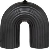 Black lamp - metal and ceramic