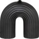 Black lamp - metal and ceramic