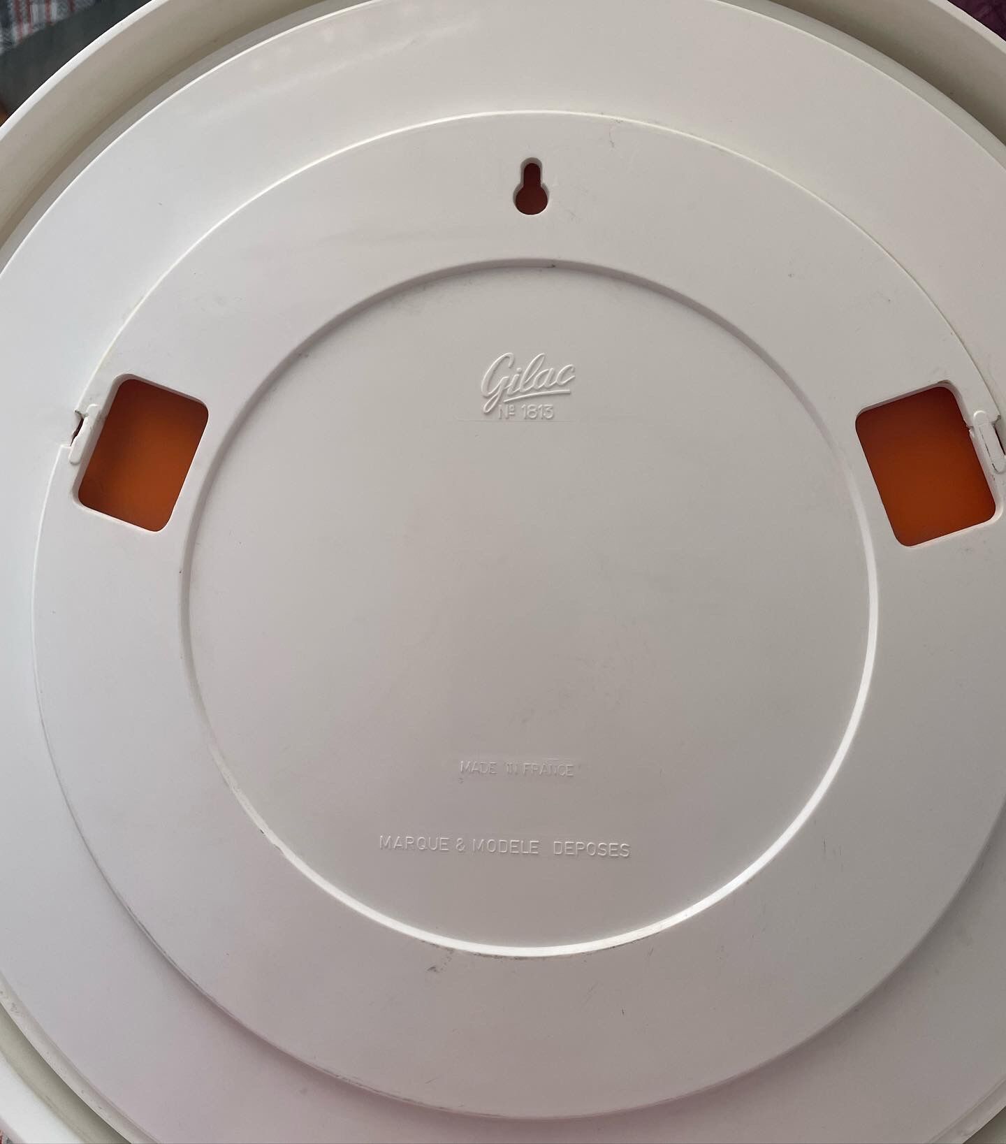 Gilac Round Mirror for Prisunic - White Plexi
