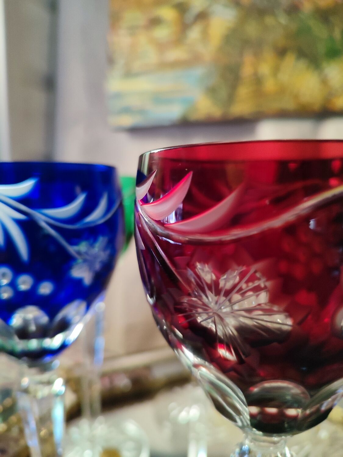 Double color crystal glasses the grand dukes