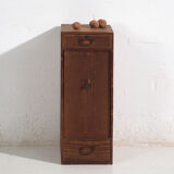 Small antique Japanese cedar furniture with a door and drawers – Taishō / early Shōwa period (circa 1912-1945)