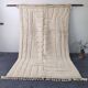 Beni Ouarain Rug, Ecru, Abstract Geometric Design, Handmade 300x200cm