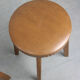 Mid-century brown leatherette stools
