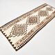 Tapis Kilim marron et crème 3x8, 86x252 cm